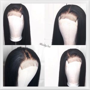 100% human hair wig 4x4 Lace Closure 22 inches
